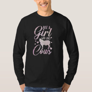 Camiseta Sólo un Chica que ama al ranchero agricultor de va