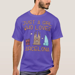 Camiseta Sólo un Chica que ama Barcelona