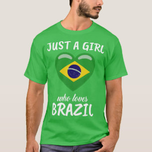 Camiseta Solo un Chica que ama Brasil