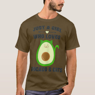 Camiseta Sólo Un Chica Que Ama El Aguacate amp Gats Aguacat