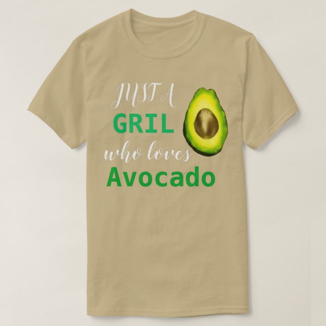 Camiseta Sólo un chica que ama el aguacate Classic TShirt (Diseño del anverso)