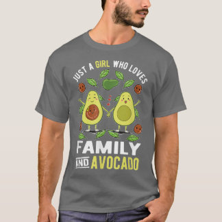 Camiseta Solo Un Chica Que Ama El Aguacate Y La Familia