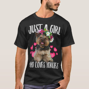 Camiseta Sólo un Chica que ama el amor de su perro - o papá