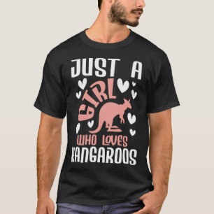 Camiseta Solo un Chica que ama el animal canguro