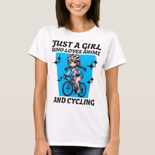 Camiseta Sólo un chica que ama el anime y el ciclismo