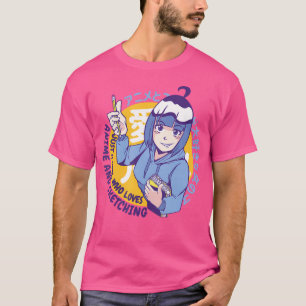 Camiseta Sólo Un Chica Que Ama El Ánime Y Esboza Gracioso O