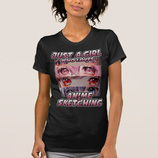 Camiseta Solo un Chica que ama el anime y esboza Japón y
