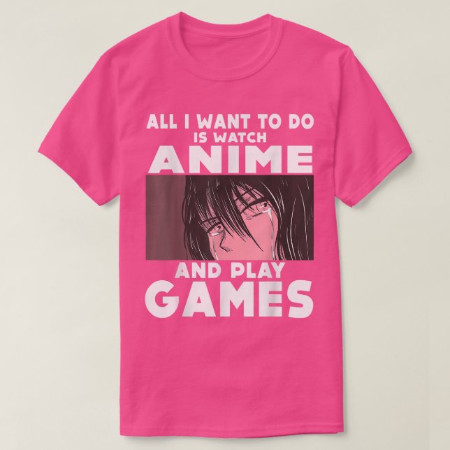 Camiseta Solo Un Chica Que Ama El Anime Y Los Videojuegos J (Diseño del anverso)