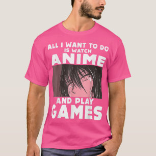 Camiseta Solo Un Chica Que Ama El Anime Y Los Videojuegos J