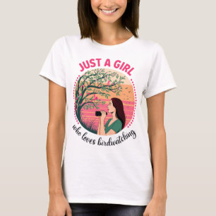 Camiseta Sólo un Chica que ama el arte de mirar el atardece
