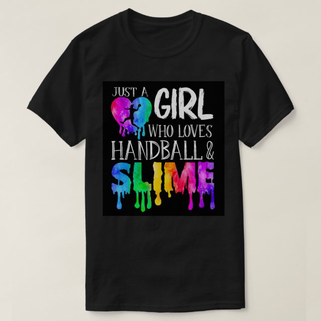 Camiseta Sólo un chica que ama el balonmano y el adelgazami (Diseño del anverso)