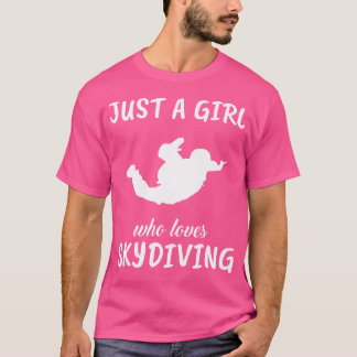 Camiseta Solo Un Chica Que Ama El Buceo En Esquí Deportivo