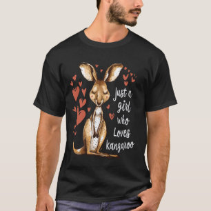 Camiseta Solo un Chica que ama el canguro canguro canguro c