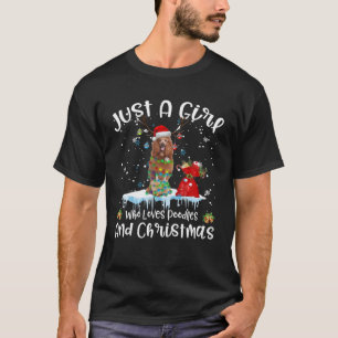 Camiseta Solo Un Chica Que Ama El Carbón Y Los Navidades Fe