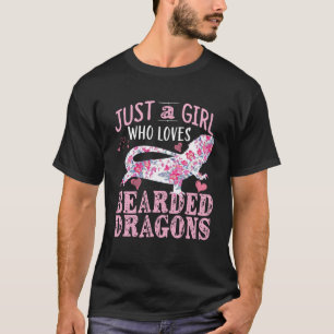 Camiseta Sólo un Chica que ama el dragón con barba