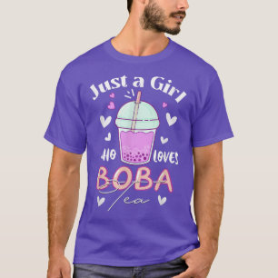 Camiseta Solo un Chica que ama el estilo Boba Tea Kawaii