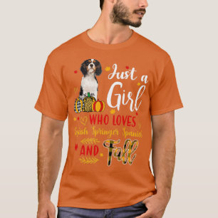 Camiseta Sólo Un Chica Que Ama El Inglés Springer Y Cae Au