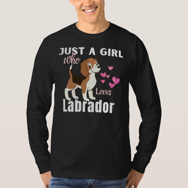 Camiseta Sólo un Chica que ama el Labrador Few Scoop (Anverso)