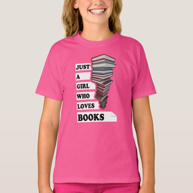 Camiseta Sólo un chica que ama el libro | Cita Para Los Ama (Anverso)