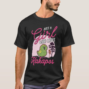 Camiseta Solo un chica que ama el loro nocturno Kakapos Kak
