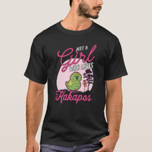 Camiseta Solo un chica que ama el loro nocturno Kakapos Kak