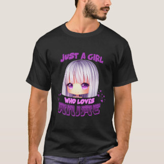 Camiseta Sólo un Chica que ama el Manga Japonés Anime Kawai