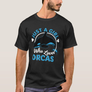Camiseta Sólo un Chica que ama el océano marino de las ball