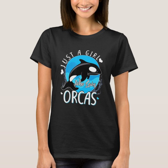Camiseta Sólo un Chica que ama el océano marino de las ball (Anverso)
