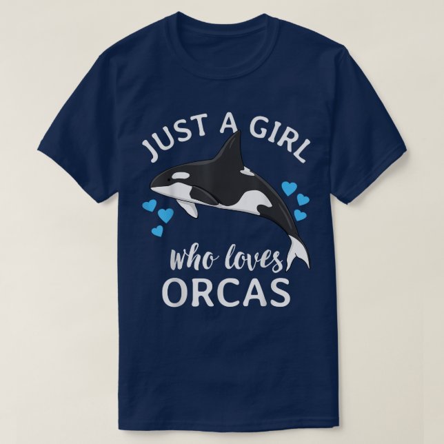 Camiseta Sólo un Chica que ama el océano marino de las ball (Diseño del anverso)