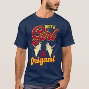 Camiseta Solo un Chica que ama el origami1