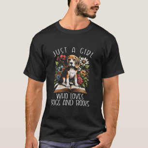 Camiseta Sólo Un Chica Que Ama El Perro Y Libera Beagles Li