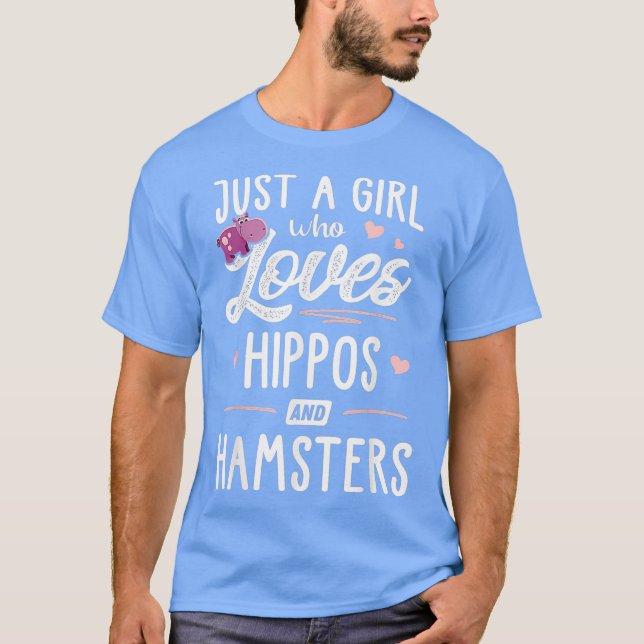 Camiseta Solo Un Chica Que Ama El Regalo De Hipótamos Y Ham (Anverso)