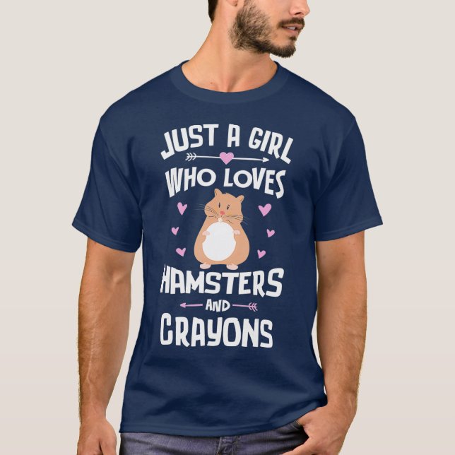 Camiseta Sólo Un Chica Que Ama El Regalo De Los Hámsters Y  (Anverso)