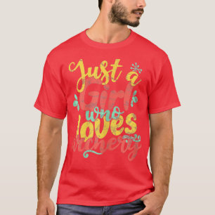Camiseta Solo un Chica que ama el regalo de tiro con arco