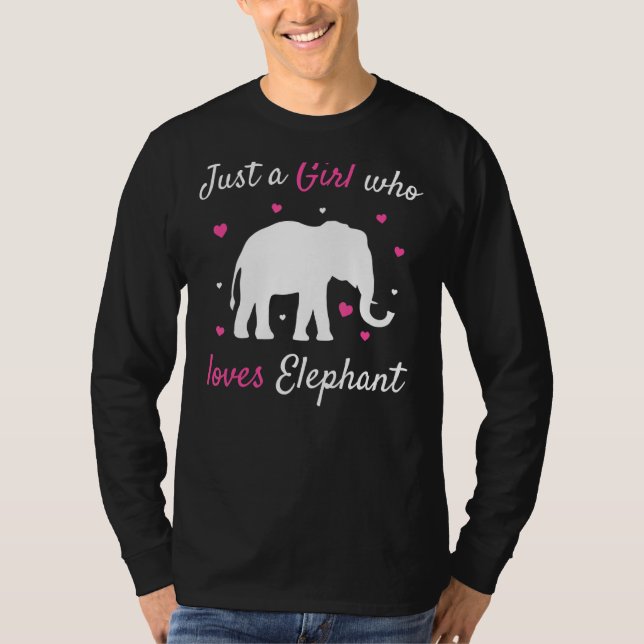 Camiseta Solo un Chica que ama el Safari Animal del Zoológi (Anverso)