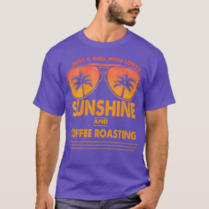 Camiseta Solo Un Chica Que Ama El Sol Y El Café