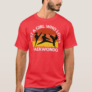 Camiseta Solo un chica que ama el taekwondo
