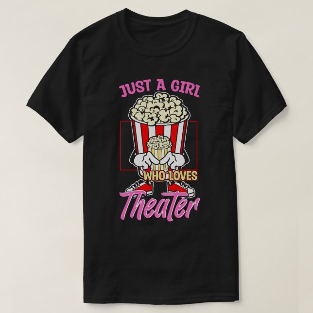 Camiseta Sólo un Chica que ama el teatro (Diseño del anverso)