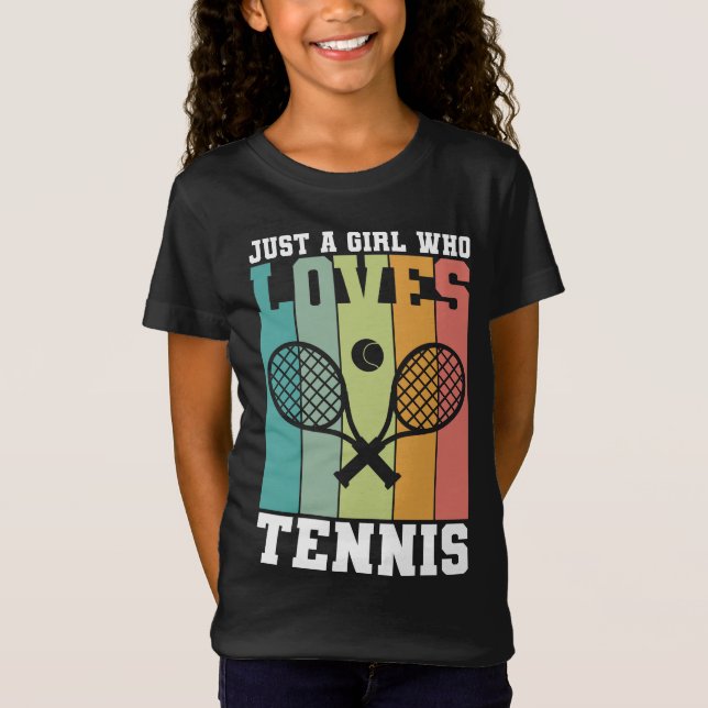 Camiseta Solo un chica que ama el tenis | Jugador de tenis (Anverso)