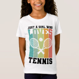 Camiseta Solo un chica que ama el tenis | Regalos de tenist