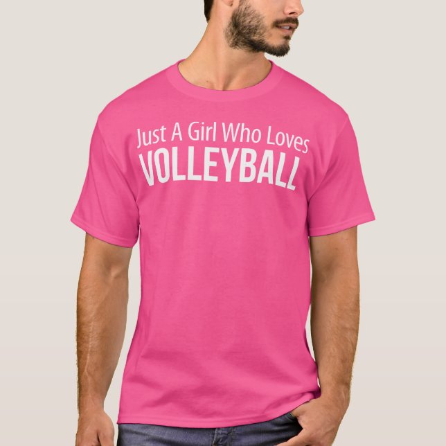 Camiseta Solo un Chica que ama el voleibol (Anverso)