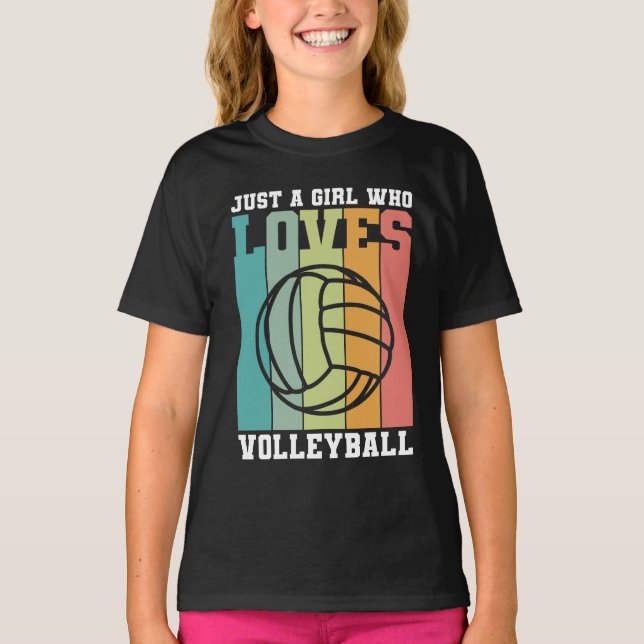 Camiseta Solo un chica que ama el voleibol (Anverso)