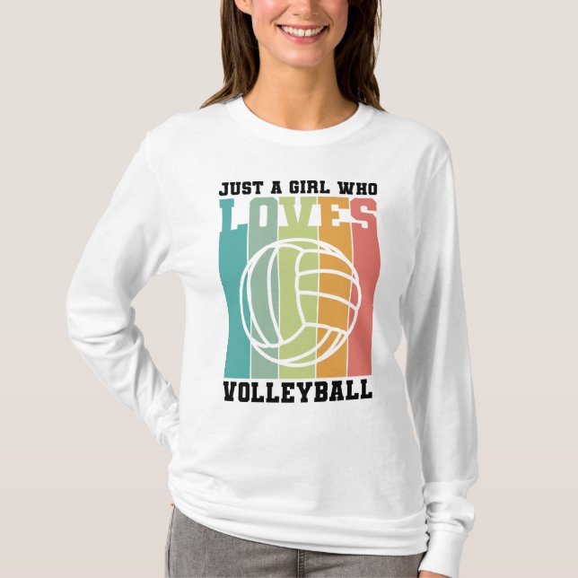 Camiseta Solo un chica que ama el voleibol (Anverso)