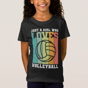 Camiseta Solo un chica que ama el voleibol