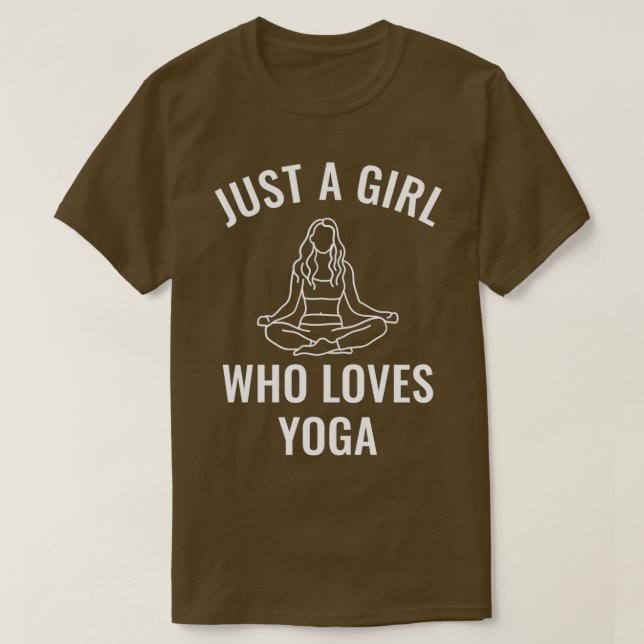 Camiseta Solo un Chica que ama el yoga (Diseño del anverso)