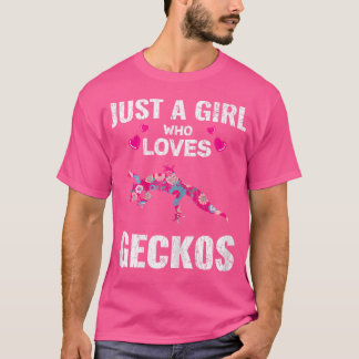 Camiseta Sólo Un Chica Que Ama La Aparición Gecko Para Liza