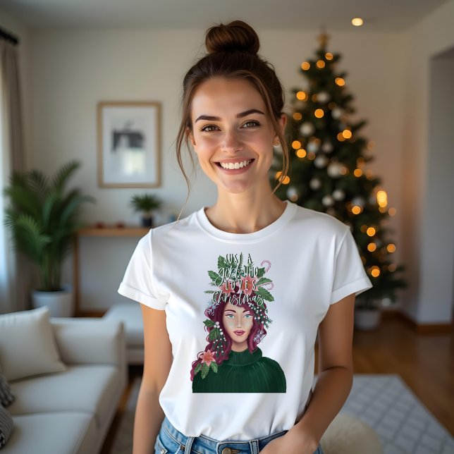 Camiseta Sólo un Chica que ama la belleza de los Navidades (Just A Girl Who Loves Christmas Beauty T-Shirt)