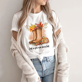 Camiseta Sólo un Chica que ama la caída - por la mujer