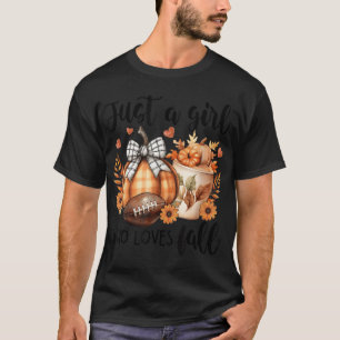 Camiseta Solo un Chica que ama la calabaza otoñal