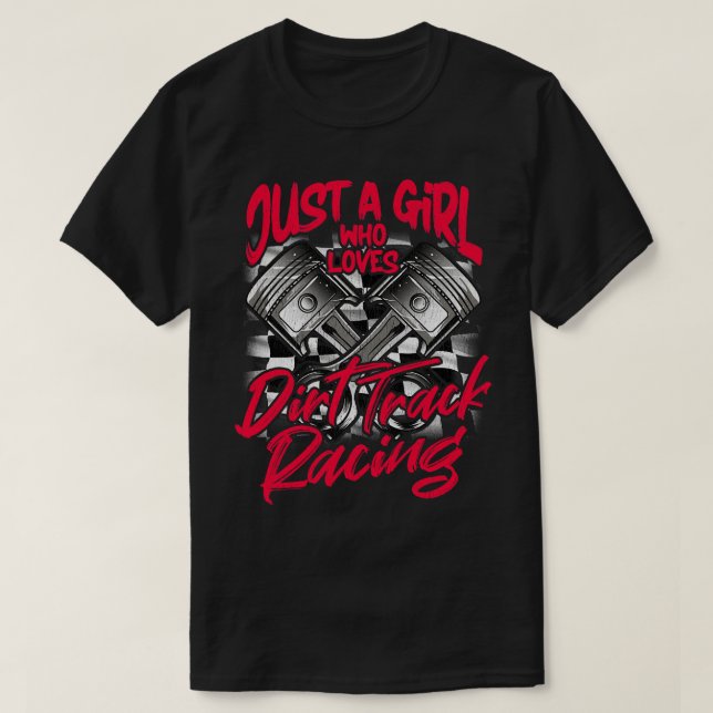 Camiseta Sólo un Chica que ama la Carreras de pistas sucias (Diseño del anverso)
